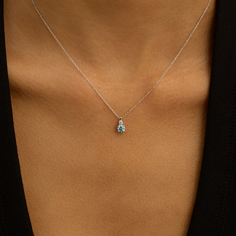 Collana Doppio Punto Luce Diamade Oro Bianco Diamante Lab-Grown - Collane Punto Luce Donna | Stroili