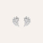 Orecchini Lobo Climber Red Carpet Argento Rodiato Cubic Zirconia