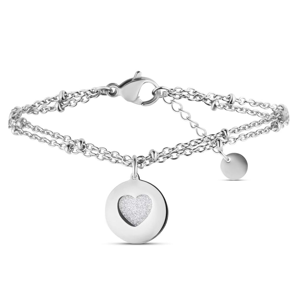 Bracciale Lady Shine Acciaio Cuore