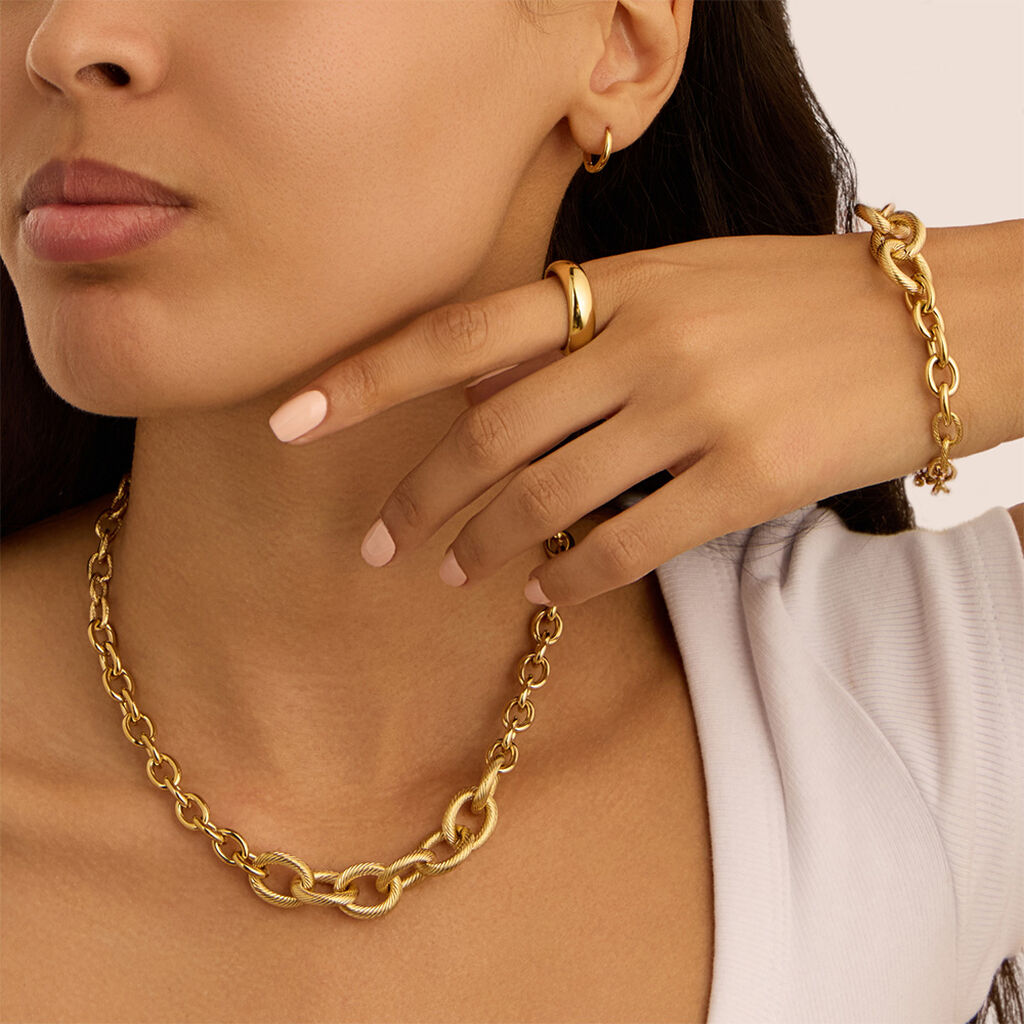 Bracciale Radiance Acciaio Dorato