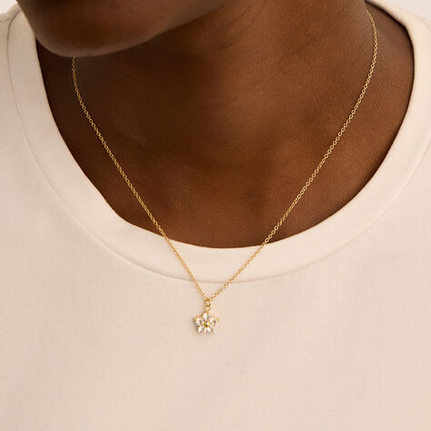 Collana Radiance Acciaio Dorato Cristallo - Collane Donna | Stroili