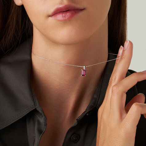 Collana Jasmine Oro Bianco Rodolite Diamante - Collane Donna | Stroili