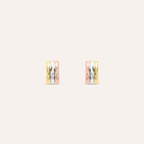 Orecchini Lobo Gold Essence Oro Tricolore - Orecchini a Lobo Donna | Stroili