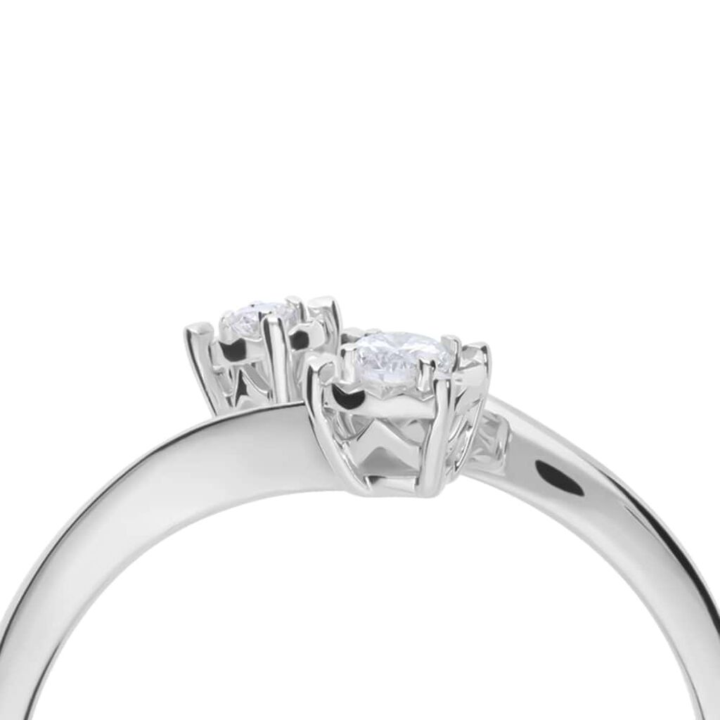 Anello Solitario Diamotion Oro Bianco Diamante - Anelli con Pietre Donna | Stroili