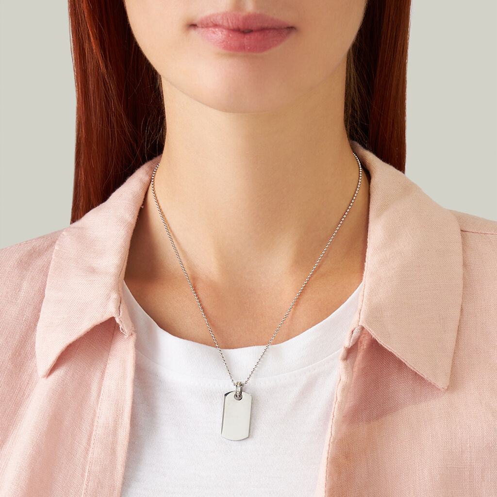 Collana Lady Code Acciaio Cristallo - Collane Donna | Stroili