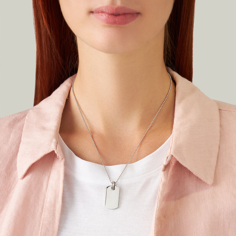 Collana Lady Code Acciaio Cristallo - Collane Donna | Stroili