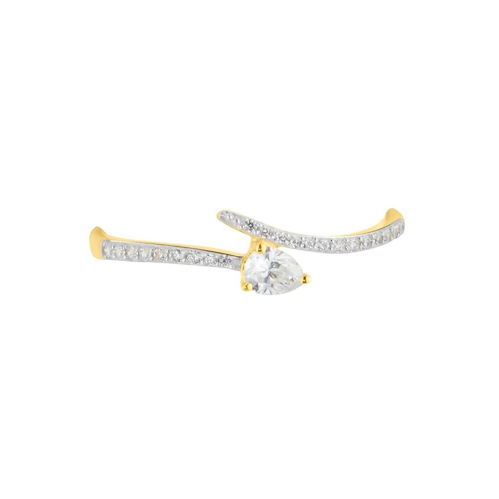 Anello Solitario Claire Oro Giallo Cubic Zirconia - Anelli con Pietre Donna | Stroili