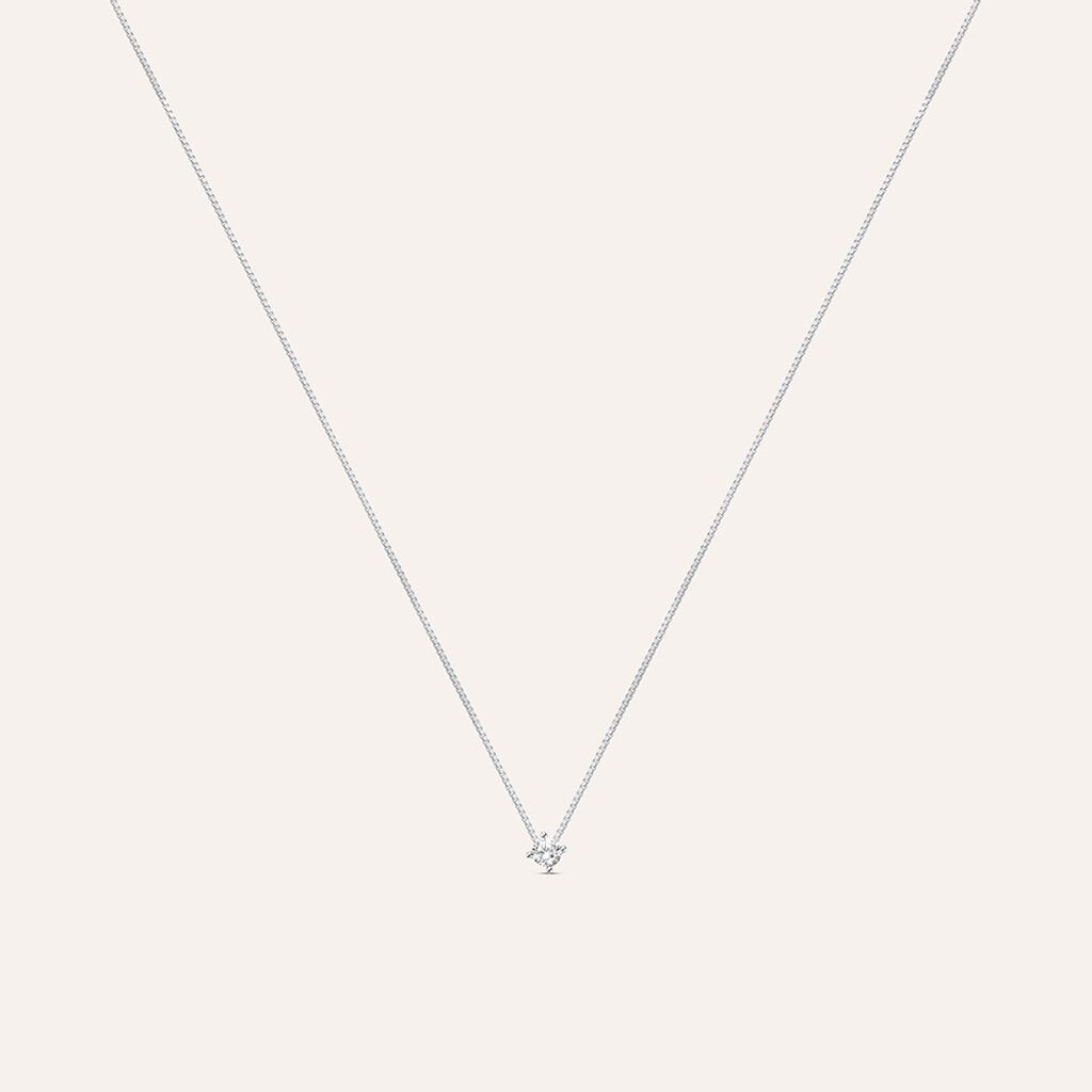 Collana Punto Luce Silver Elegance Argento Rodiato Cubic Zirconia - Collane Punto Luce Donna | Stroili