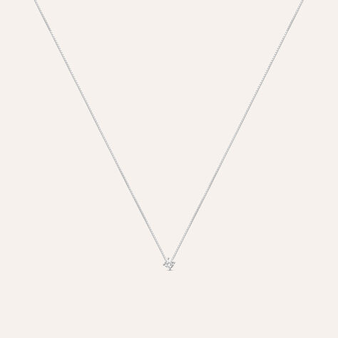 Collana Punto Luce Silver Elegance Argento Rodiato Cubic Zirconia - Collane Punto Luce Donna | Stroili
