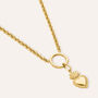 Pendente Sacro Cuore Po&egrave;me Oro Giallo
