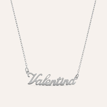 Collana Valentina Gold Names Oro Bianco