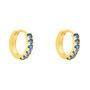 Orecchini A Cerchio Toujours Oro Giallo Cubic Zirconia