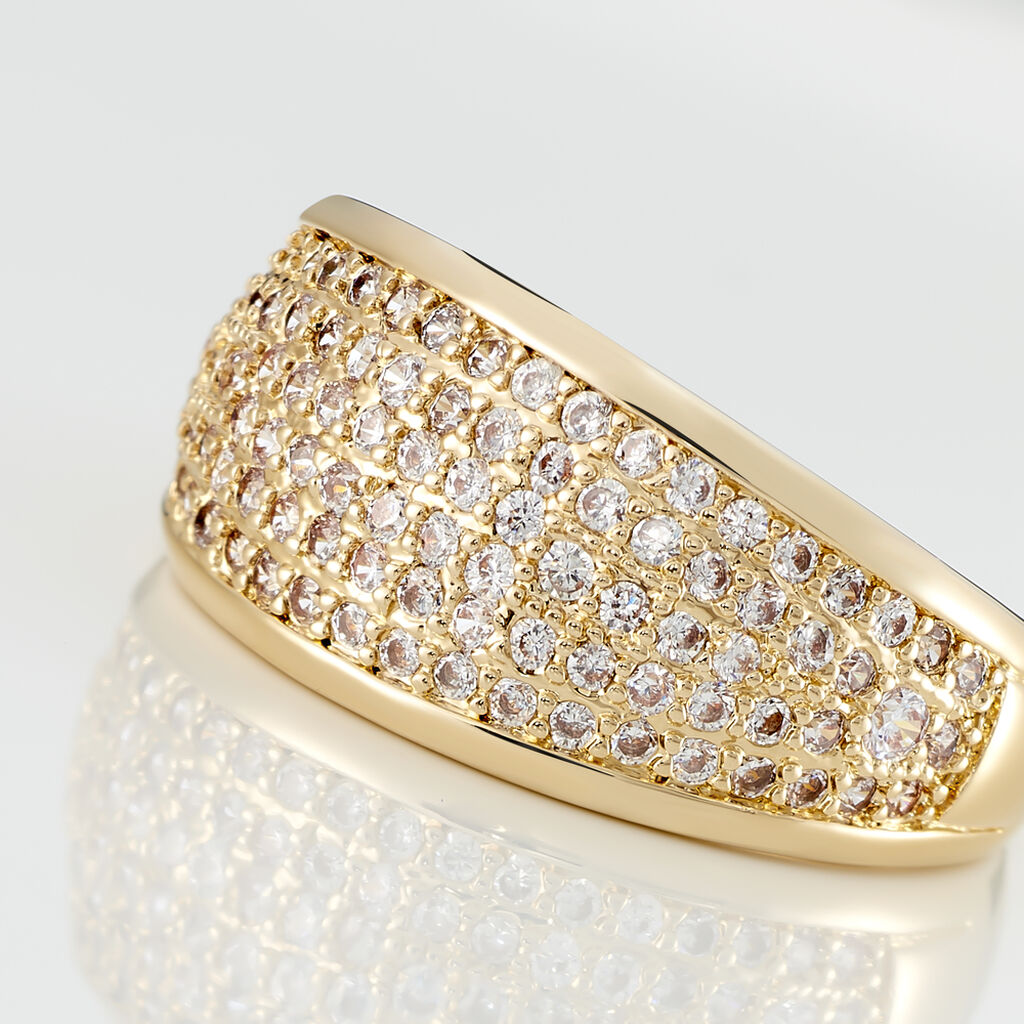 Anello Golden Dream Placcato Oro Giallo Cubic Zirconia - Anelli con Pietre Donna | Stroili