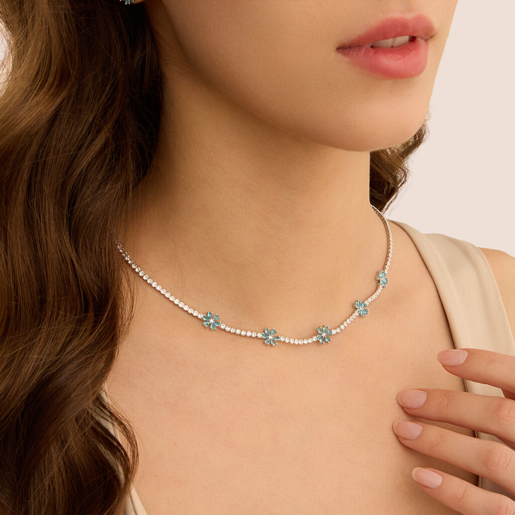 Collana Romantic Shine Ottone Cristallo