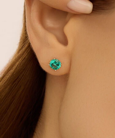 Orecchini Lobo Punto Luce Silver Rainbow Argento Rodiato Cubic Zirconia