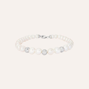 Bracciale Gabrielle Oro Bianco Perla D'Acqua Dolce