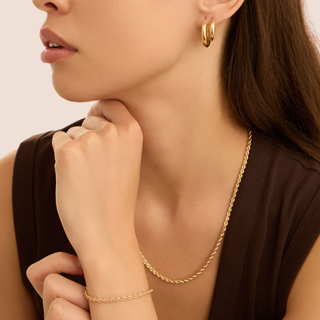 Orecchini A Cerchio Toujours Oro Giallo - Orecchini a Cerchio Donna | Stroili