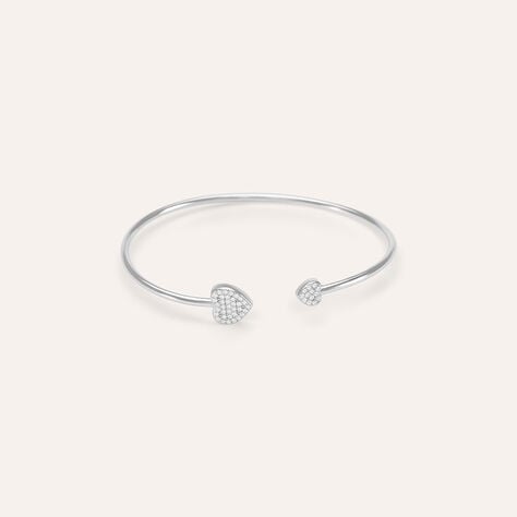 Bangle Silver Shine Argento Rodiato Cubic Zirconia - Bracciali Rigidi Donna | Stroili