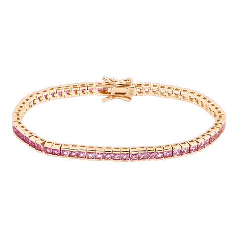 Bracciale Tennis Silver Rainbow Argento Rosa Cubic Zirconia - Bracciali Tennis Donna | Stroili