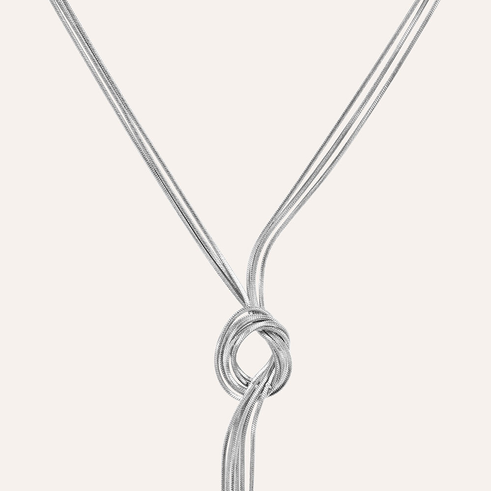 collana in acciaio con piccole perle pavone - Gioielli - Collane