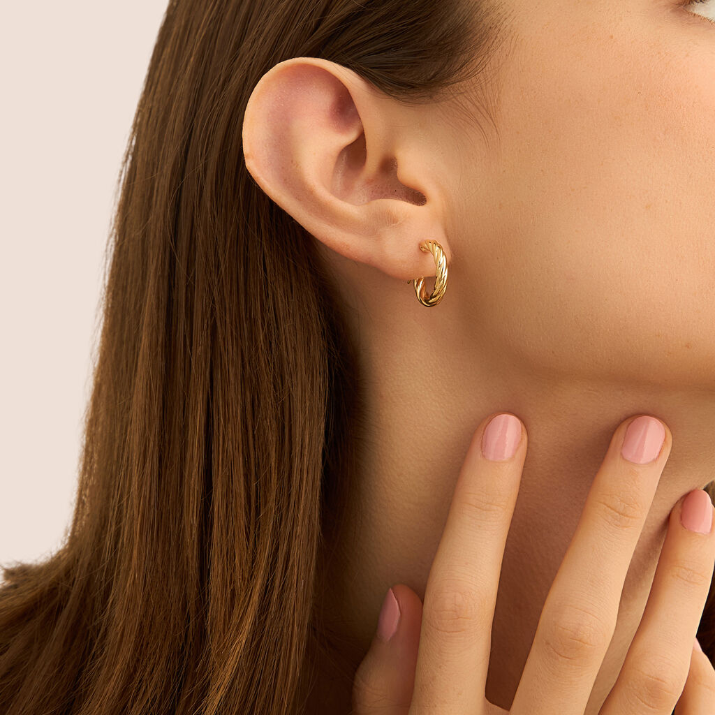 Orecchini A Cerchio Toujours Oro Giallo - Orecchini a Cerchio Donna | Stroili