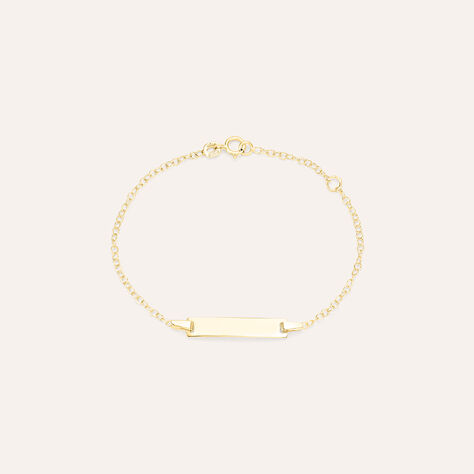 Bracciale Con Targhetta Religious Gold Oro Giallo - Bracciali Bambino | Stroili