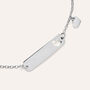 Bracciale Con Targhetta Silver Collection Argento Rodiato