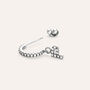 Mono Orecchino A Cerchio Silver Moments Argento Rodiato Cubic Zirconia