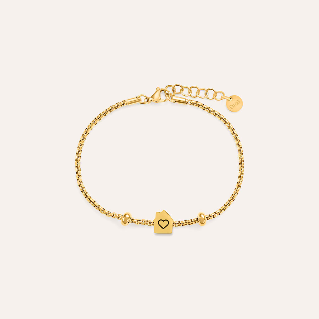 Bead Essential Code Acciaio Dorato