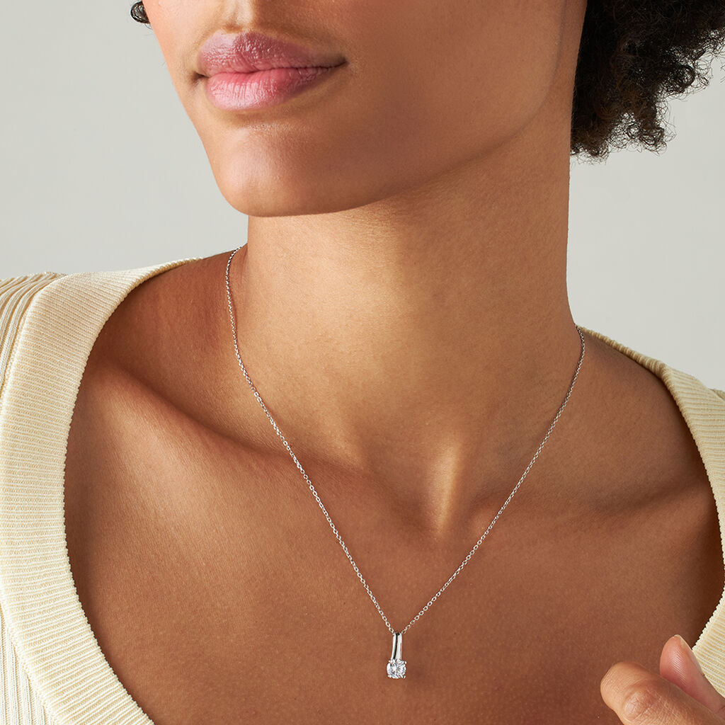 Collana Punto Luce Silver Elegance Argento Rodiato Cubic Zirconia - Collane Punto Luce Donna | Stroili