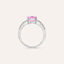 Anello Solitario Silver Rainbow Argento Rodiato Cubic Zirconia