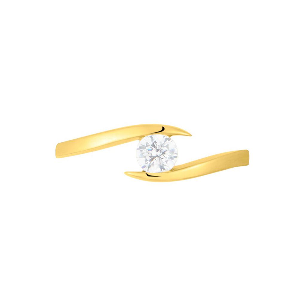 Anello Solitario Claire Oro Giallo Cubic Zirconia - Anelli con Pietre Donna | Stroili