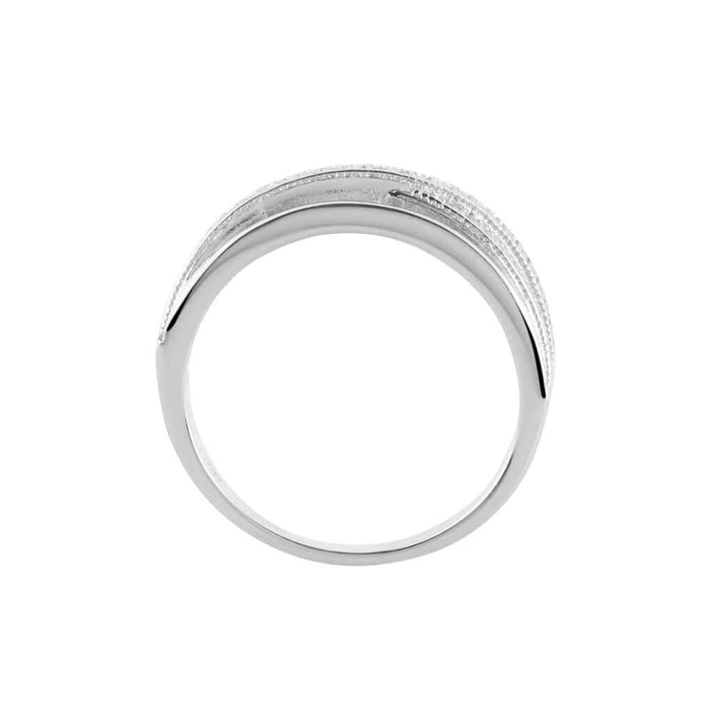 Anello Fantasia Silver Shine Argento Rodiato Cubic Zirconia - Anelli con Pietre Donna | Stroili