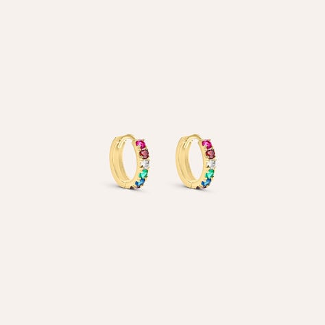 Orecchini A Cerchio Toujours Oro Giallo Cubic Zirconia - Orecchini a Cerchio Donna | Stroili