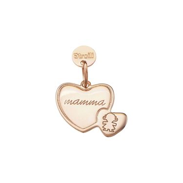 Love. Cuore in argento 925 rosato
