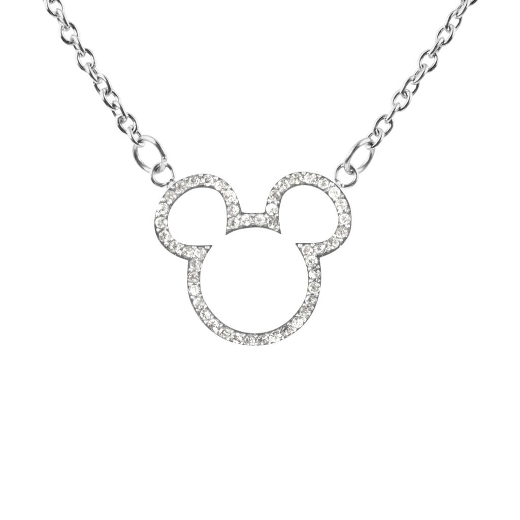 Collana Mickey Mouse & Friends Acciaio Cristallo - Collane Donna | Stroili