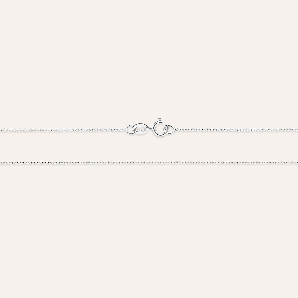 Collana Punto Luce Elizabeth Crown Oro Bianco Smeraldo Diamante - Collane Punto Luce Donna | Stroili