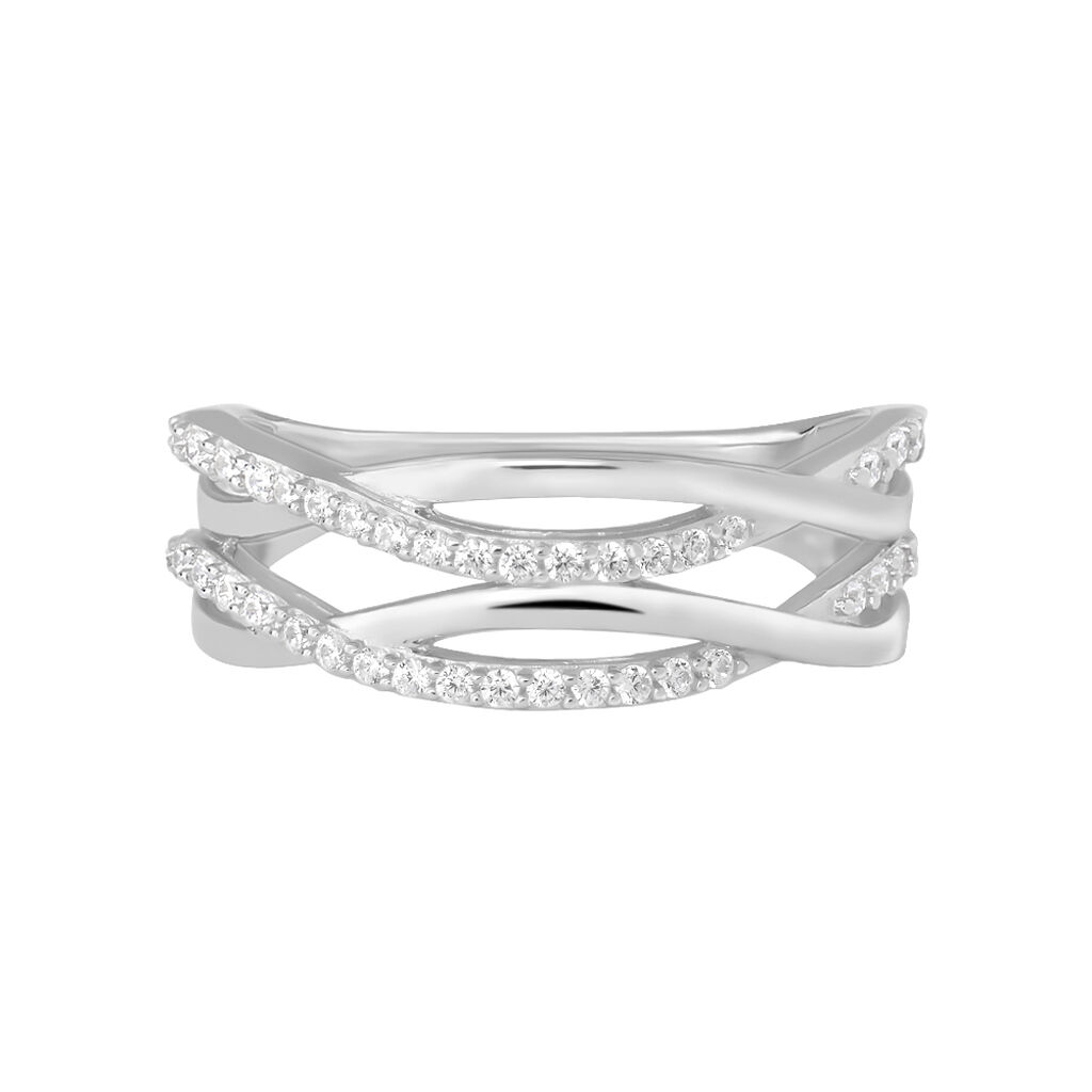 Anello Fantasia Silver Shine Argento Rodiato Cubic Zirconia - Anelli con Pietre Donna | Stroili