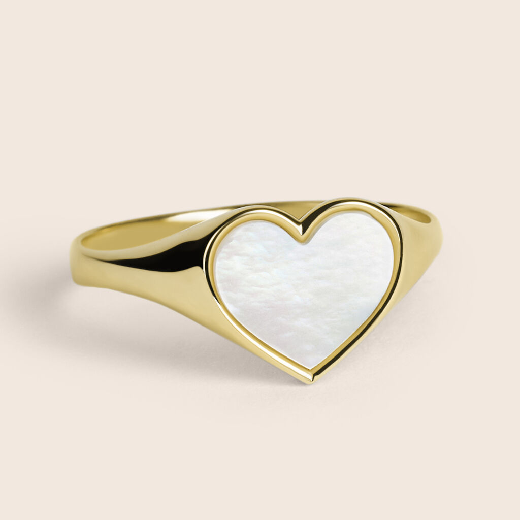 Anello Chevalier Beverly Oro Giallo Madreperla