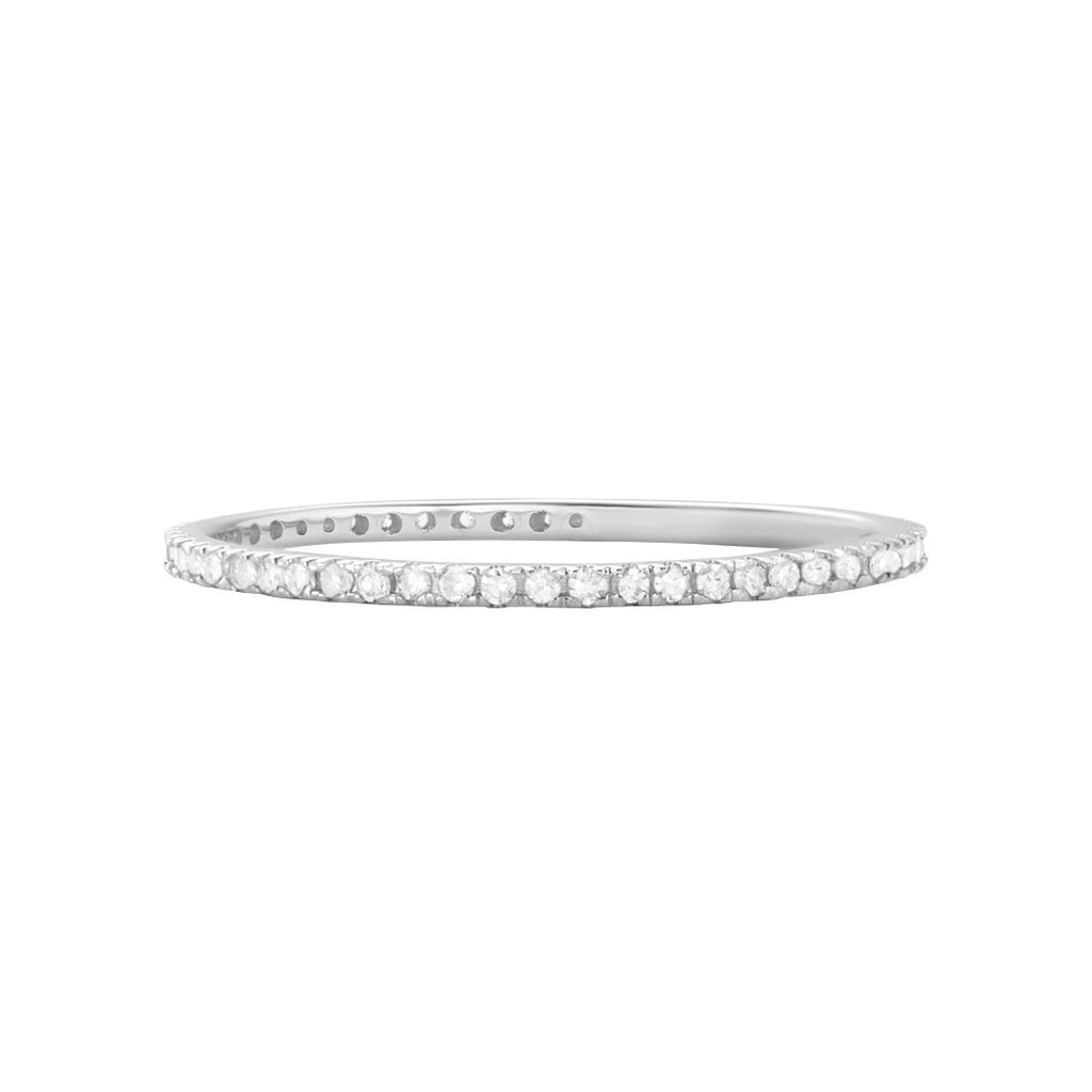 Anello Eternity Grace Oro Bianco Diamante - Anelli Eternity Donna | Stroili