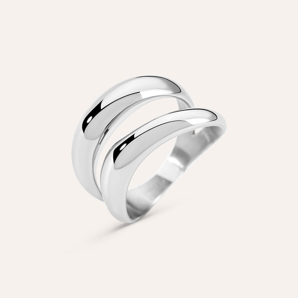 Anello Fascia Moonlight Acciaio