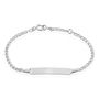 Bracciale Con Targhetta Holy Oro Bianco