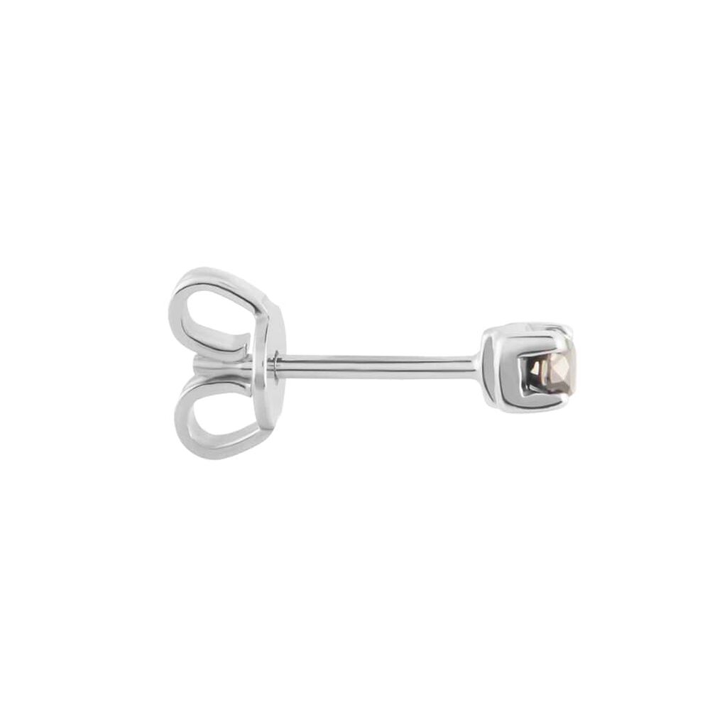 Mono Orecchino Lobo Punto Luce L'homme Diamant Oro Bianco Diamante - Mono Orecchino Uomo | Stroili