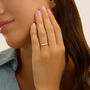 Anello Fascia Diamade Glam Oro Giallo Diamante Lab-Grown