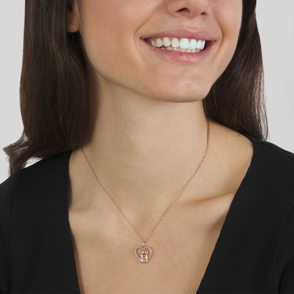 Pendente Love Beats Argento Rosa - Ciondoli Donna | Stroili