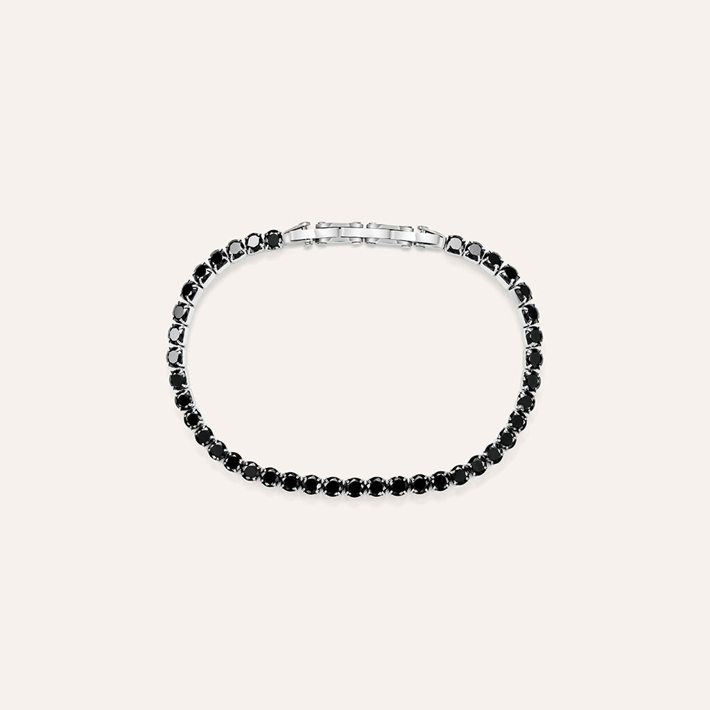 Bracciale Man Code Acciaio Cristallo - Bracciali Uomo | Stroili