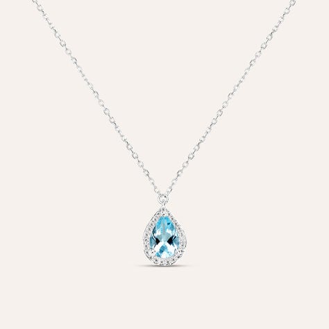 Collana Punto Luce Amélie Oro Bianco Topazio Cubic Zirconia - Collane Punto Luce Donna | Stroili
