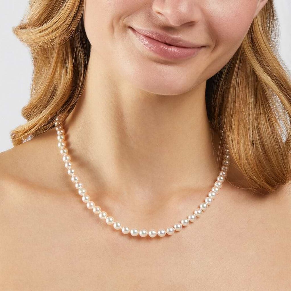 Collana Gabrielle Oro Bianco Perla Akoya - 1413497 • Stroili