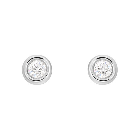 Orecchini Lobo Punto Luce Firmamenti Oro Bianco Diamante - Orecchini a Lobo Donna | Stroili