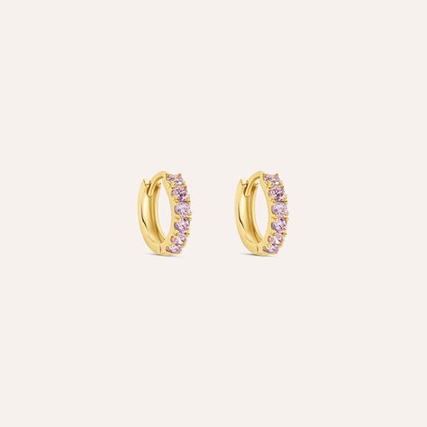 Orecchini A Cerchio Toujours Oro Giallo Cubic Zirconia - Orecchini a Cerchio Donna | Stroili